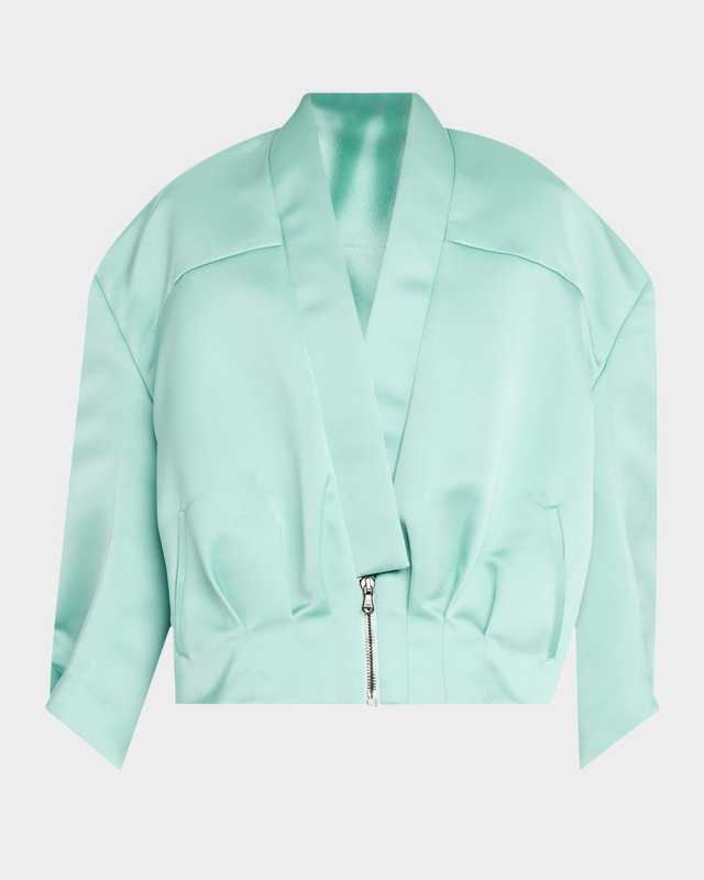 Sculpted Back Bomber Jacket